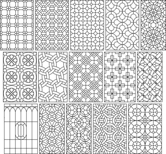 DXF Pattern Collection DXF File