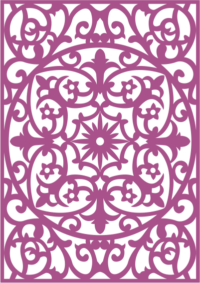 Laser Cut Vector Panel Seamless 204 Free Vector