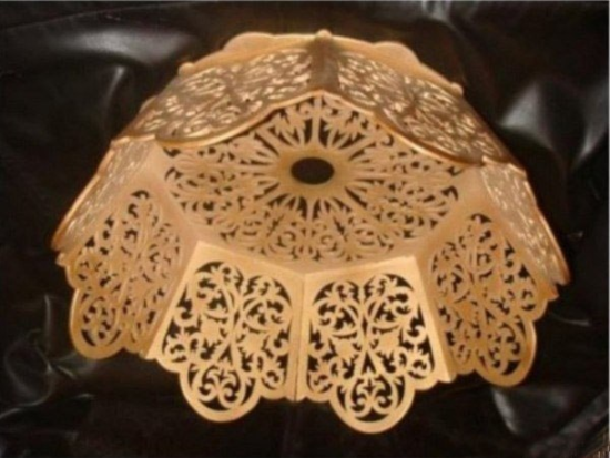 Lamp Shade Scroll Saw Laser CNC Plans Free Vector