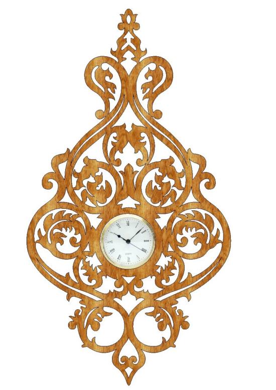 Scroll Saw Clock PDF File