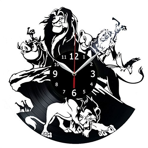 Download Lion King Vinyl Record Wall Clock Kids Room Clock Laser ...