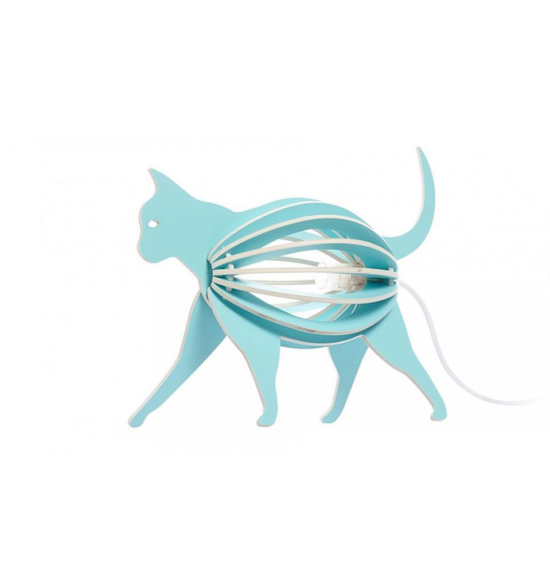 Cat Lamp Laser Cut Free Vector