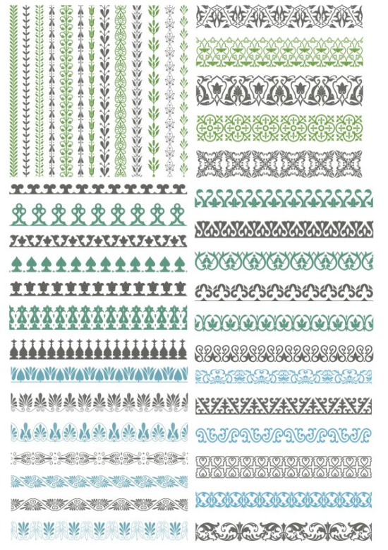 Vector Decorative Borders Free Vector