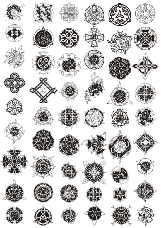 Celtic Ornament Vector Pack Free Vector