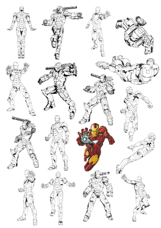 Iron Man Vectors Free Vector