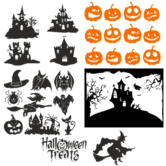 Halloween vectors Free Vector