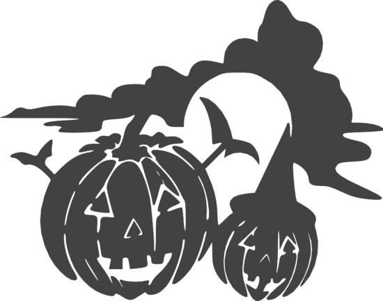 Halloween holiday jackolantern DXF File