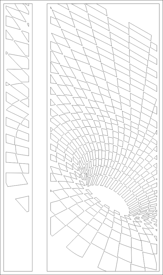 Illusion Typle Door For Plasma Cutting DXF File