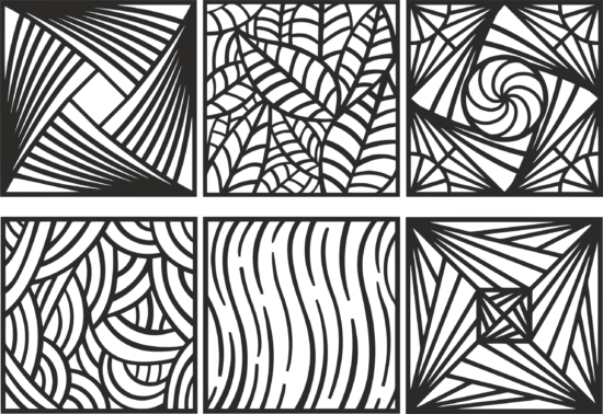 Ornament Pattern Set Free Vector