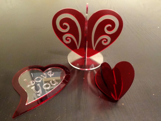 A Heart Decoration DXF File