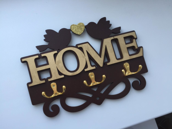 Laser Cut Coat Key Hanger Home Decor Idea Free Vector