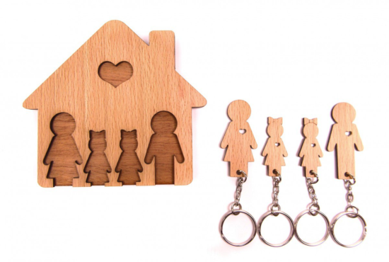 Personalized Key Holder Wall Key Rack Free Vector