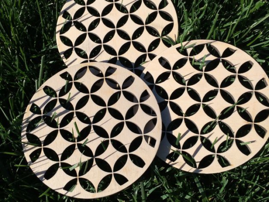 Wooden Trivet Shippo DXF File