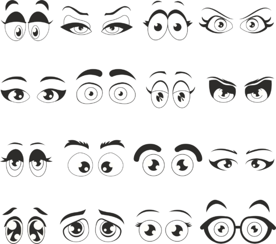 Cartoon Eyes Free Vector