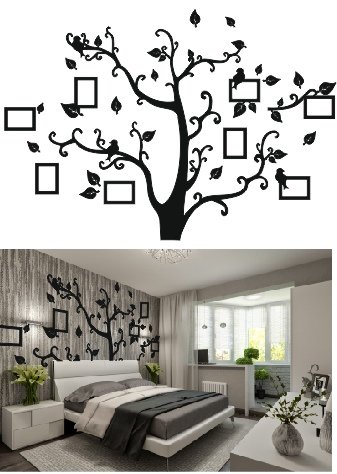 Tree Photo frame Free Vector