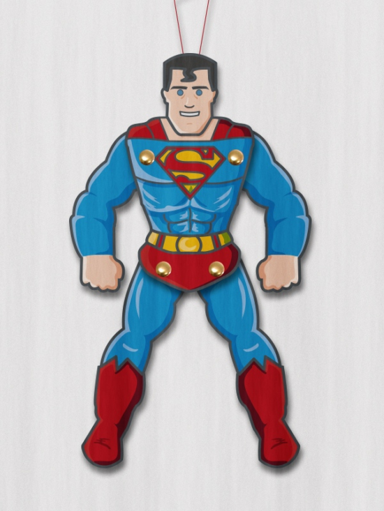 Superman Paper Puppet Free Vector