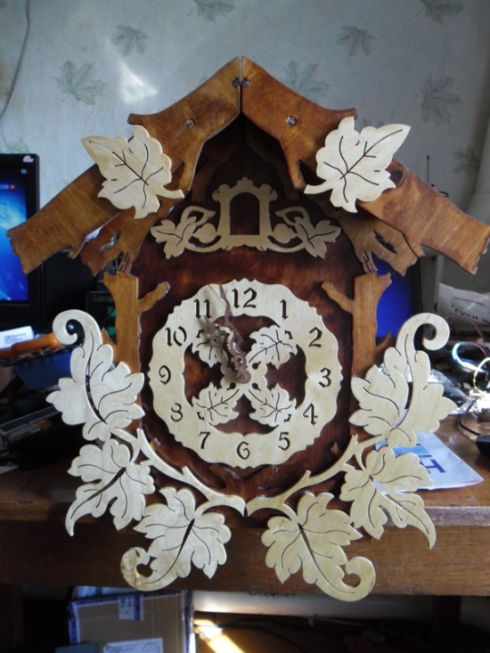 Laser Cut Pattern Cuckoo Clock DXF File