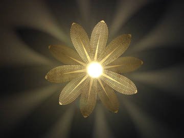 Flower Laser Lamp Free Vector