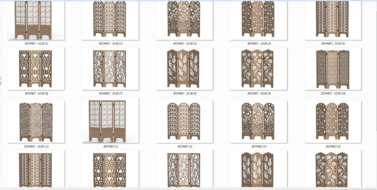 Decorative Panel Screens Free Vector