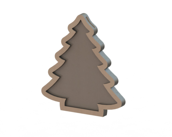 MDF Christmas tree Free Vector