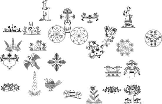 Nature Drawings Free Vector