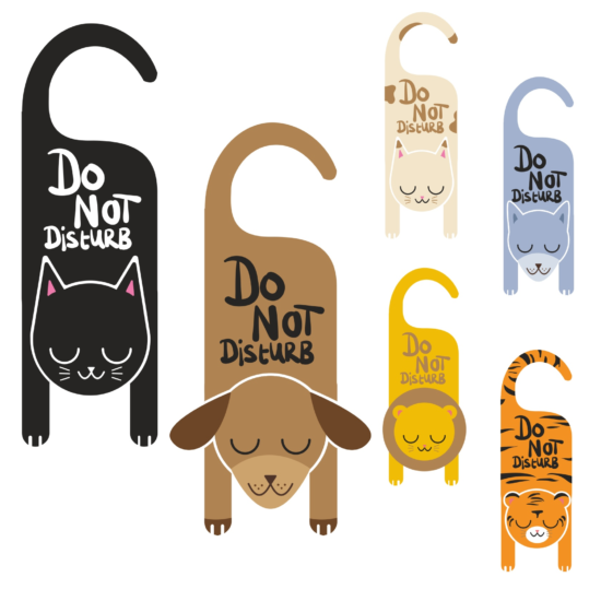 Do Not Disturb Sign Vector Art Free Vector