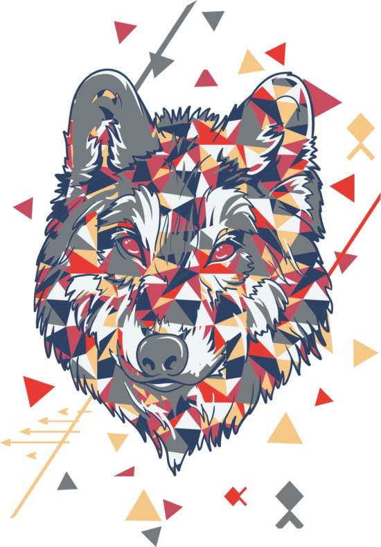 Wolf Tshirt Design Free Vector