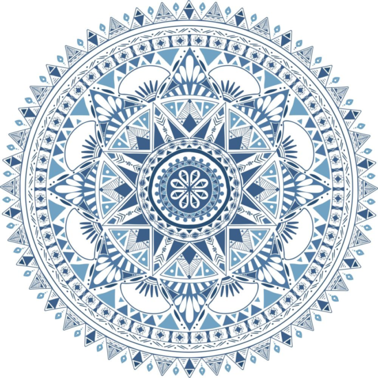 Boho pattern style graphic vector Free Vector
