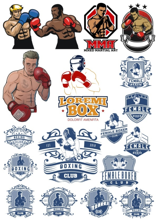 Boxer Vector Illustration Vector HD Free Vector