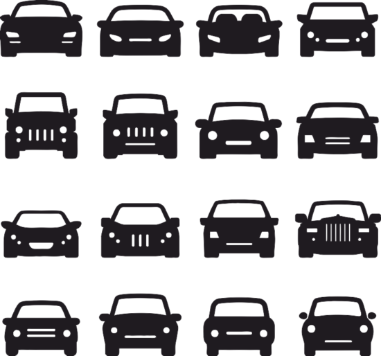 Car Silhouette Front Vectors Free Vector