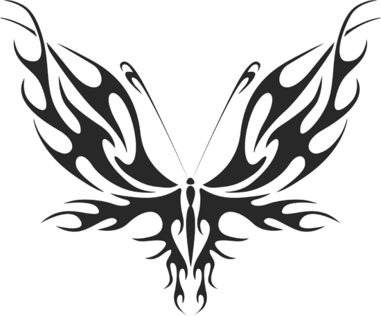 Tribal Butterfly Vector Art 31 DXF File