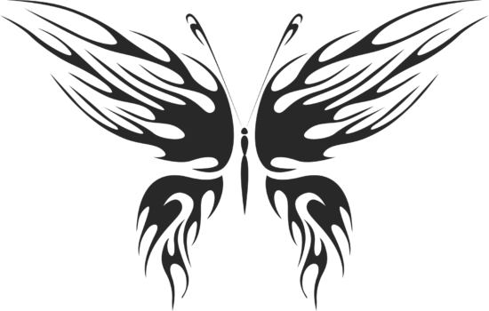 Tribal Butterfly Vector Art 27 DXF File