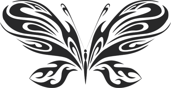 Tribal Butterfly Vector Art 20 DXF File