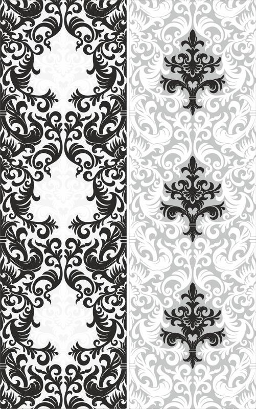 Vector Seamless Elegant Damask Sandblast Pattern Free Vector