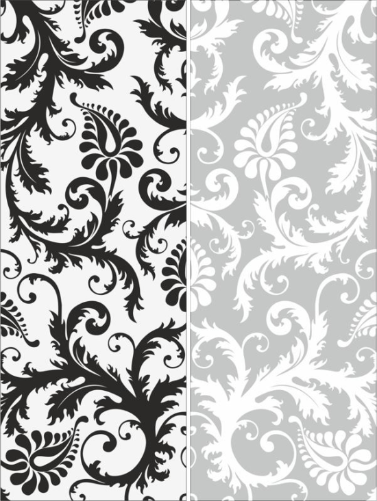 Sandblast Pattern Floral Free Vector