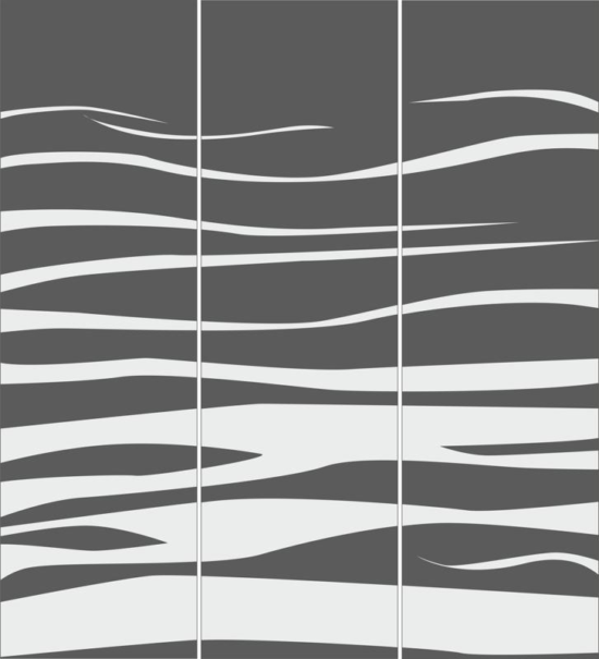 Sandblasted Patterned Decorative Glass Panel Free Vector