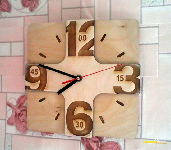 Laser Cutting Wall Clock Free Vector