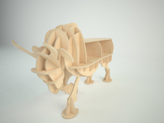 Bull New 3d puzzle Free Vector