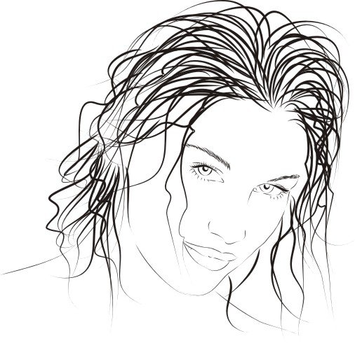 Drawn woman vector Free Vector