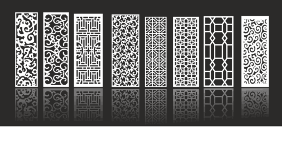Decorative Screen Collection Free Vector