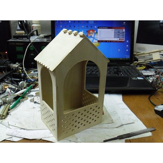 Bird Feeder 3D Puzzle DXF File