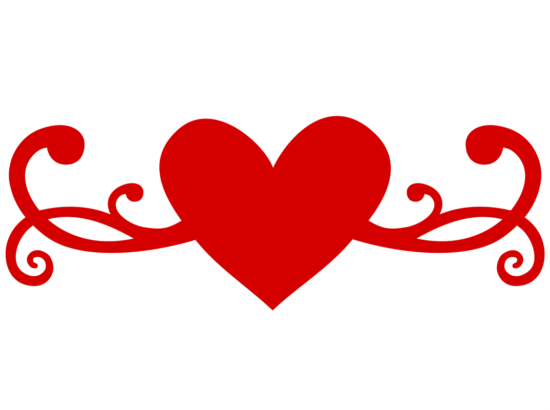 Heart Flourish Free Vector