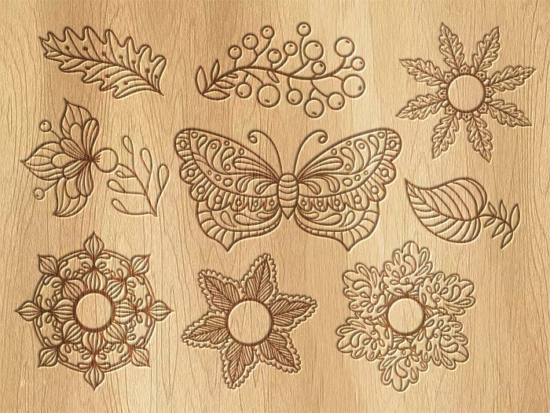 Vintage butterfly Decor Free Vector