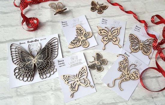 Decor Butterfly CNC Laser Free Vector