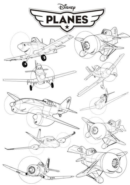 Disney Planes vector art Free Vector