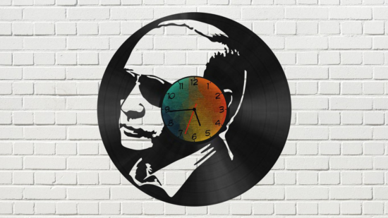 Putin Vinyl Clock Free Vector