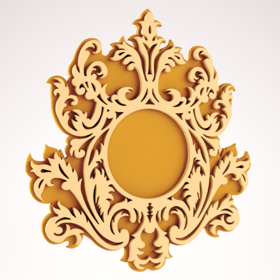 Wall Mirror Frame Design DXF File