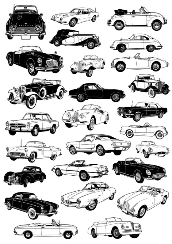 Classic Car Vectors Free Vector