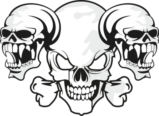 Horror Skull Free Vector