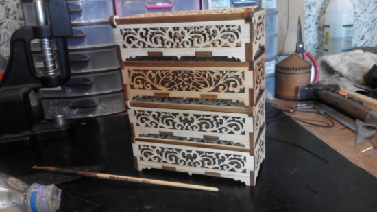 Wooden Casket Box Free Vector